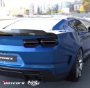 Chevy Camaro Hybrid V8 rendering by adry53customs and HotCars