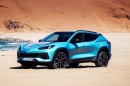 Chevy Corvette Crossover SUV rendering by automotive.diffusion