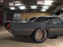 Plymouth Barracuda full carbon fiber widebody supercharged Hemi SpeedKore rendering by abimelecdesign