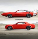 Dodge Challenger SRT Super Stock Daytona Convertible rendering by spdesignsest