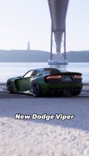 Dodge Viper rendering by wb.artist20