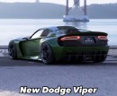 Dodge Viper rendering by wb.artist20