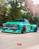 Hellephant Chevy Apache Nissan GT-R rendering by adry53customs and typerulez