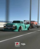 Hellephant Chevy Apache Nissan GT-R rendering by adry53customs and typerulez