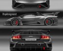 2002 Lamborghini Murcielago render with Squadra Corse STO design by spdesignsest on Instagram