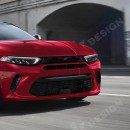 2024 Dodge Avenger mid-size sedan reinvention CGI by KDesign AG