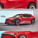 Toyota bZ4X Aerodisc Forged Carbon CGI makeover by musartwork