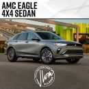 AMC Eagle 4x4 sedan rendering by jlord8