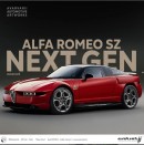 Alfa Romeo SZ EV rendering by avarvarii