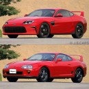 Modernized Toyota Supra Mk IV rendering by j.b.cars on Instagram