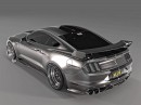 Satin Ford Mustang Shelby GT500 Eleanor tribute rendering by abimelecdesign