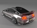 Satin Ford Mustang Shelby GT500 Eleanor tribute rendering by abimelecdesign