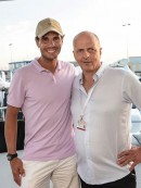 Rafael Nadal and Sunreef Yachts CEO, upon delivery of Rafa's new cat