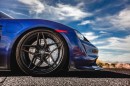 Porsche Taycan Turbo with carbon fiber aero kit by Vivid Racing