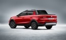 Volkswagen Caddy Pickup Render Is Part Crossover, Has Skoda and SEAT Brothers