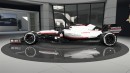 A hypothetical Porsche F1 car created by Guilherme R. Borges, from G.Wolf Design
