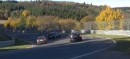 Volkswagen Passat Nurburgring near crash