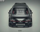 Volkswagen Golf 7 GTI Gets Rendering Makeover Based on Rocket Bunny Kit
