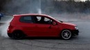 Volkswagen Golf GTI Gets RWD Conversion With OEM Parts, Celebrates With Donuts