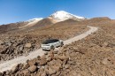 VW ID.4 GTX on the South American stratovolcano Cerro Uturuncu