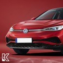 Volkswagen ID.7 based on Lamando L and ID.4 rendering by kdesignag