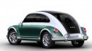 The ORA Punk Cat is an obvious VW Beetle lookalike with electric drivetrain and trippy interior