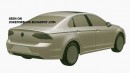 Volkswagen NMC Four-Door Coupe Production Patent Images