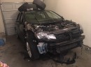 Dismantled Volkswagen Golf 2.0 TDI before being turned in to the dealer