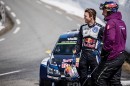 Volkswagen Rally Driver Races World Skiing Champion in Norway