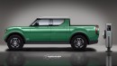 Volkswagen Scout EV Pickup Truck and SUV rendering by TopElectricSUV.com