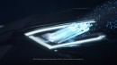 Volkswagen teases clever LED Matrix headlights for the upcoming Amarok