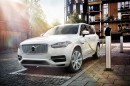 Volvo XC90 charging on public socket for EVs and PHEVs