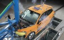 Volvo EV during crash test