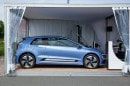 Volkswagen Gen.E test vehicle with mobile charging robot