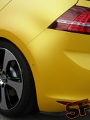 VW Golf 7 GTI Gets Sunflower Matte Metallic Wrap