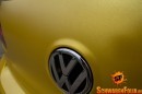 VW Golf R Gets Awesome Sunflower Yellow Wrap