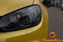 VW Golf R Gets Awesome Sunflower Yellow Wrap