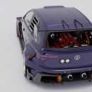 VW Golf R Ferrari rear engine CGI transformation by Avante Design