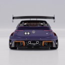 VW Golf R Ferrari rear engine CGI transformation by Avante Design
