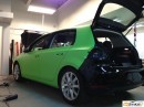 Lime Green VW Golf