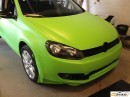 Lime Green VW Golf