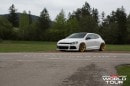 VW Scirocco R Slammed on Vossen Wheels