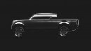 Scout Motors' rendering of its future electric pickup truck