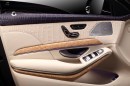 W222 Mercedes S-Guard Interior Wrapped in Crocodile Leather