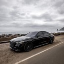Murdered-out 2021 Mercedes-Benz S 580 4Matic slammed on forged dual block 22s by Platinum Motorsport