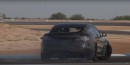 Tesla Model S Plaid drifting