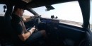 Tesla Model S Plaid drifting