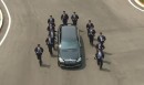 Watch 12 Bodyguards Jog Along Kim Jong-un's Mercedes Limo