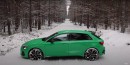2022 Audi S3 Sportback in the snow