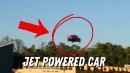 1997 Pontiac Firebird with seven jet engines attempts a 120-yard jump